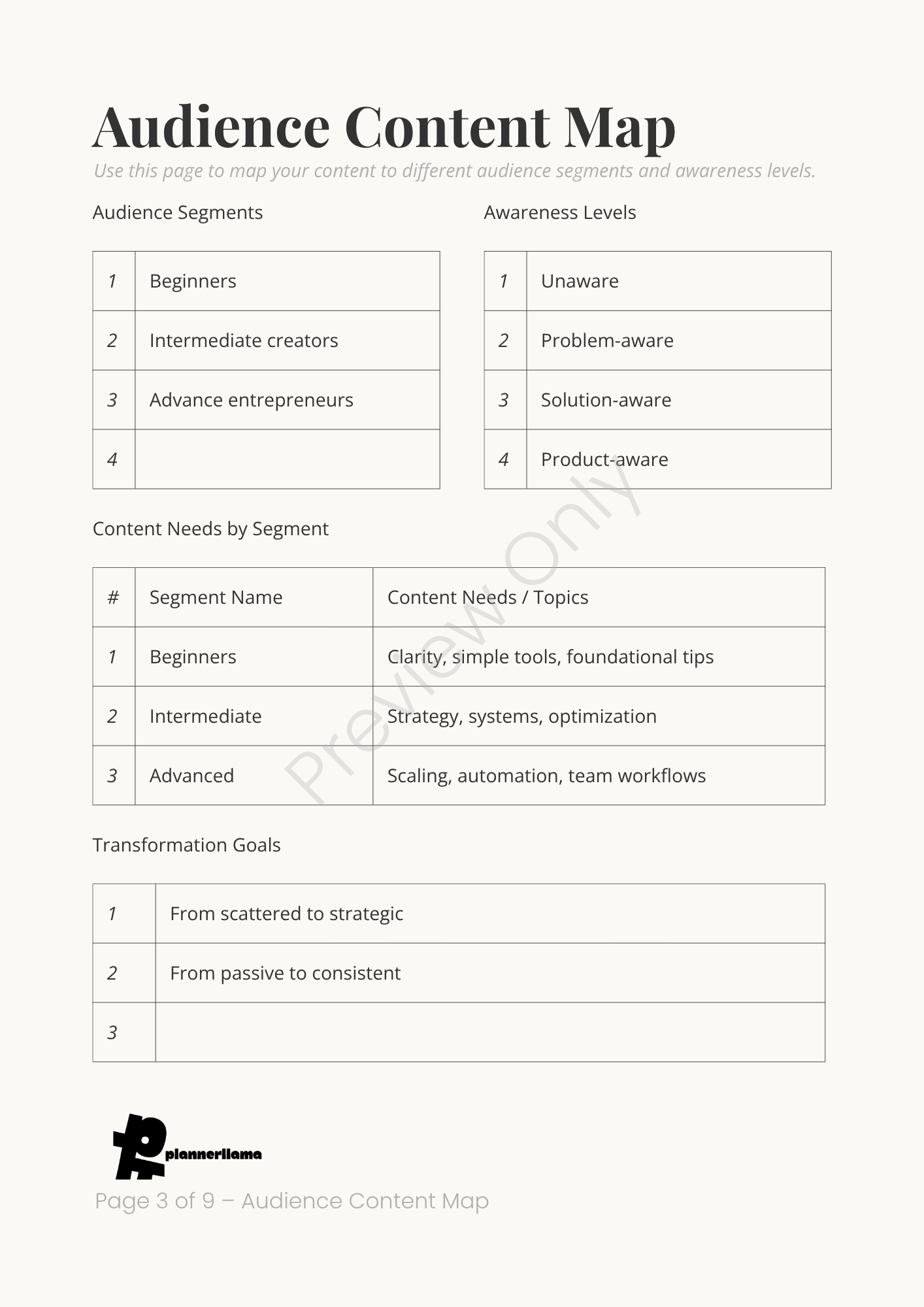 Content Engine Builder – Module 6 | Color + Ink Saver Planner PDF