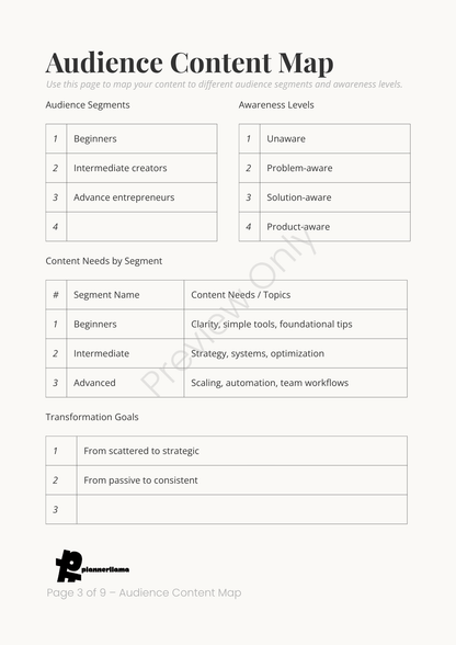 Content Engine Builder – Module 6 | Color + Ink Saver Planner PDF