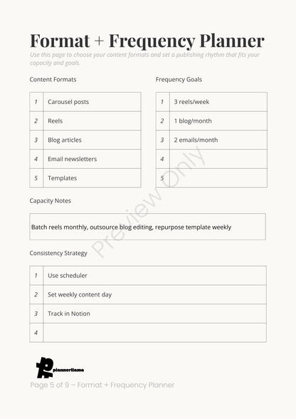 Content Engine Builder – Module 6 | Color + Ink Saver Planner PDF