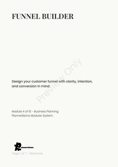 Business Plan Planner System – Full 10-Module Bundle | Color + Ink Saver PDF