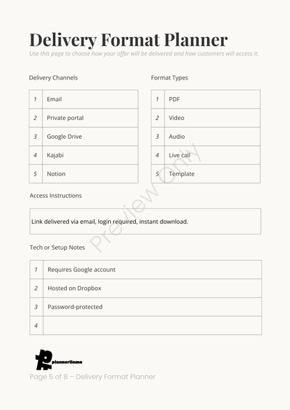Offer Stacker – Module 5 | Color + Ink Saver Planner PDF