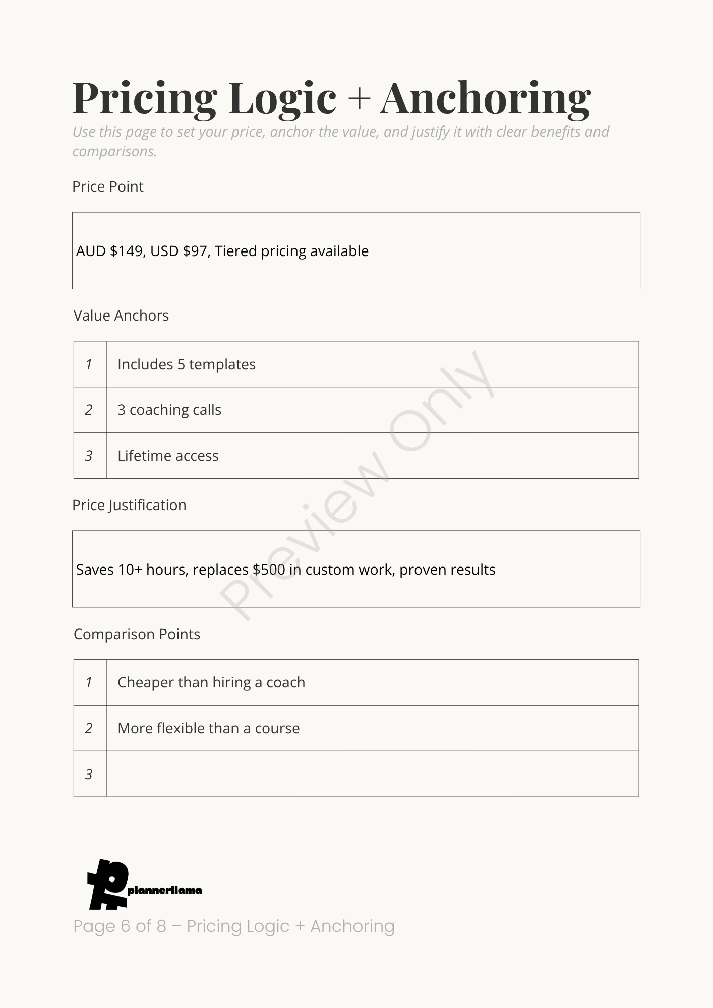 Offer Stacker – Module 5 | Color + Ink Saver Planner PDF